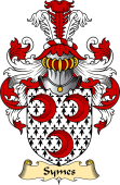 English Coat of Arms (v.23) for the family Symes
