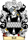 English or Welsh Family Coat of Arms (v.23) for Bell