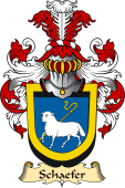 v.23 Coat of Family Arms from Germany for Schaefer