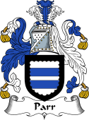 English Coat of Arms for the family Parr