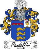 Araldica Italiana Coat of arms used by the Italian family Pandolfini