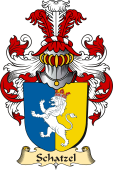 v.23 Coat of Family Arms from Germany for Schatzel