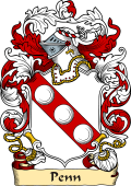 English or Welsh Family Coat of Arms (v.23) for Penn (Oxfordshire)