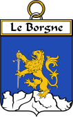 French Coat of Arms Badge for Le Borgne