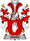 Swedish Coat of Arms for Drake (de Hagelsrum)