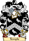 English or Welsh Family Coat of Arms (v.23) for Temple (1576)