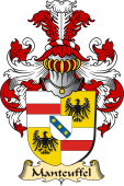 v.23 Coat of Family Arms from Germany for Manteuffel