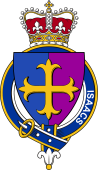 British Garter Coat of Arms for Isaacs (England)