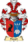 v.23 Coat of Family Arms from Germany for Haupt