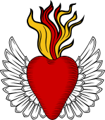 Heart Winged Enflamed