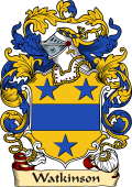 English or Welsh Family Coat of Arms (v.23) for Watkinson (Yorkshire, and Beeston, Nottinghamshire)