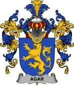 Irish Family Coat of Arms (v.25b) Agar