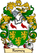 English or Welsh Family Coat of Arms (v.23) for Rooney