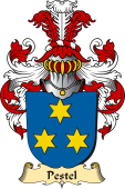 v.23 Coat of Family Arms from Germany for Pestel