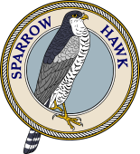 Birds of Prey Clipart image: Sparrow Hawk-M
