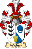 v.23 Coat of Family Arms from Germany for Wechter