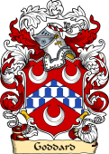 English or Welsh Family Coat of Arms (v.23) for Goddard