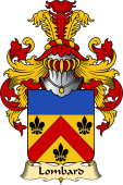 French Family Coat of Arms (v.23) for Lombard