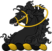 Family crest from England for Acford Crest - A Horse Head Bridled