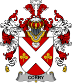 Irish Family Coat of Arms (v.25b) Corry or O'Corry