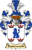Scottish Family Coat of Arms (v.23) for Butterworth