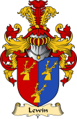 English Coat of Arms (v.23) for the family Lewin