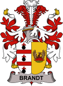 Coat of arms used by the Danish family Brandt