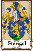 German Coat of Arms Wappen Bookplate  for Stengel