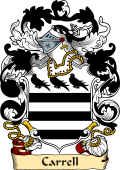 English or Welsh Family Coat of Arms (v.23) for Carrell