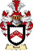 English Coat of Arms (v.23) for the family Revel (l)