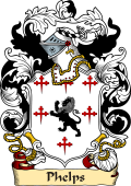 English or Welsh Family Coat of Arms (v.23) for Phelps (Ref Berry)