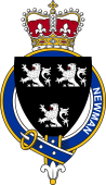 British Garter Coat of Arms for Newman (England)