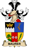 Republic of Austria Coat of Arms for Maurer (von Kronegg)