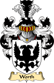 English Coat of Arms (v.23) for the family Worth