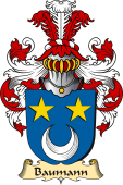 v.23 Coat of Family Arms from Germany for Baumann