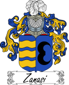 Araldica Italiana Coat of arms used by the Italian family Zanasi