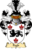 Welsh Family Coat of Arms (v.23) for Pugh (of Mathafarn, Llanwrin, Montgomeryshire)
