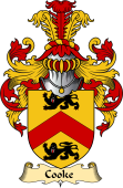 English Coat of Arms (v.23) for the family Cook (e)