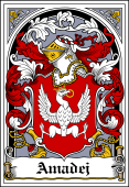 Polish Coat of Arms Bookplate for Amadej