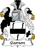 English Coat of Arms for the family Gambon or Gamon