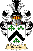 English Coat of Arms (v.23) for the family Brewin