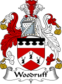 English Coat of Arms for the family Woodroff or Woodruff
