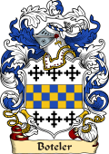 English or Welsh Family Coat of Arms (v.23) for Boteler (Bedfordshire, 1585)