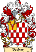 English or Welsh Family Coat of Arms (v.23) for Becher (Kent)
