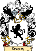 English or Welsh Family Coat of Arms (v.23) for Cressey (Ouldcotts, Nottinghamshire)