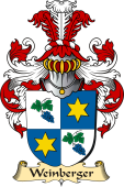 v.23 Coat of Family Arms from Germany for Weinberger