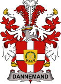 Coat of arms used by the Danish family Dannemand