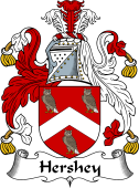 English Coat of Arms for the family Hersey or Hershey