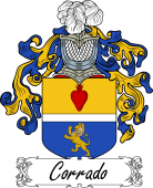 Araldica Italiana Coat of arms used by the Italian family Corrado