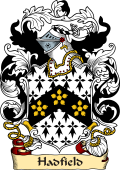 English or Welsh Family Coat of Arms (v.23) for Hadfield (Ref Berry)